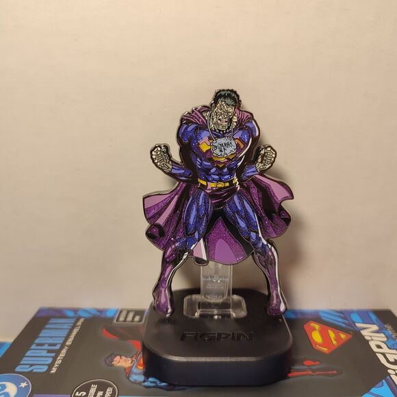 Superman Quest Mystery Enamel Pin Bizarro Hyper Rare FigPin Official Metal Badge - Picture 1 of 3